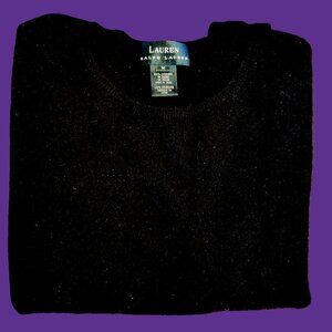 Ralph Lauren Black 100% Cashmere Sweater Ladies M